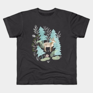 Deer in the Forest Kids T-Shirt